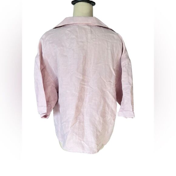 Sancia THE SOELI SHIRT Linen button up blouse size medium - Picture 3 of 8
